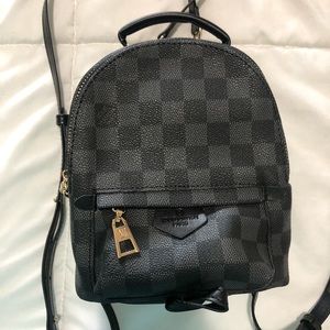 Designer quality checkered mini back pack